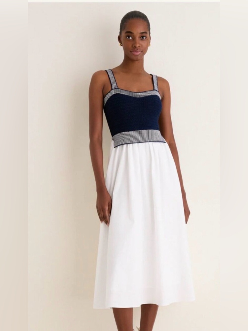 New Tuckernuck Moon River Knit Top Midi Dress - size xsmall